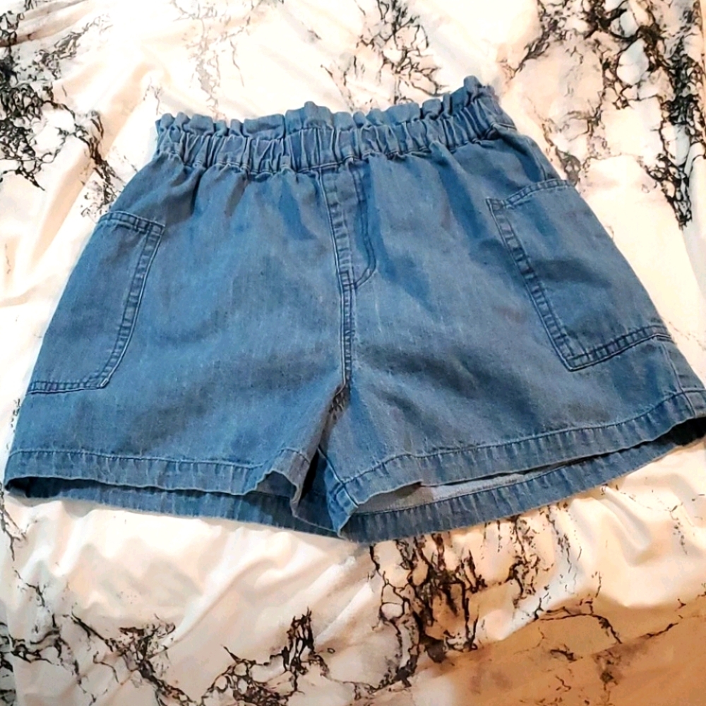 Popsugar Denim Stretch Shorts